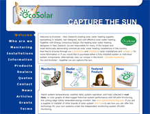 Tablet Screenshot of ecosolar.co.nz